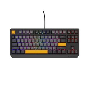 Genesis herná klávesnica THOR 230/TKL/RGB/Outemu Red/Drátová USB/US layout/Anchor Negative Šedá NKG-2082