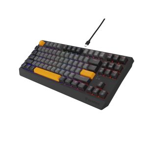 Genesis herná klávesnica THOR 230/TKL/RGB/Outemu Red/Drátová USB/US layout/Anchor Negative Šedá NKG-2082