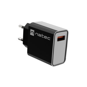 Univerzálna nabíjačka Natec RIBERA 18W 1X USB-A, čierna NUC-2058