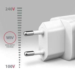 AXAGON ACU-PQ30W Sila nabíjačky do siete 30W, 2x port (USB-A + USB-C), PD3.0/PPS/QC4+/SFC/AFC/Apple ACU-PQ30W