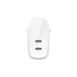 Belkin Duálna 30W USB-C nabíjačka, PD 60W WCB010vfWH