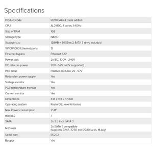 Mikrotik RouterBOARD RB1100Dx4, RB1100AHx4 Dude Edition, 1GB RAM, 4x 1.4 GHz, RouterOS L6 RB1100AHX4-DE