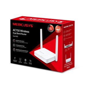 Mercusys MR20 AC750 Wifi Router Dual Band Wifi Router, 3x10/100 RJ45, 2x anténa MR20