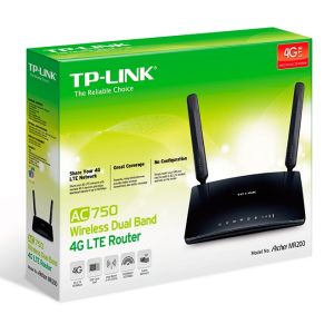 TP-Link Archer MR200 4G LTE WiFi AC750 Router, 4xFE ports Archer MR200