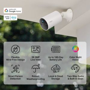 Tapo C410 Smart Wire-Free In/Outdoor Security Cam. Tapo C410