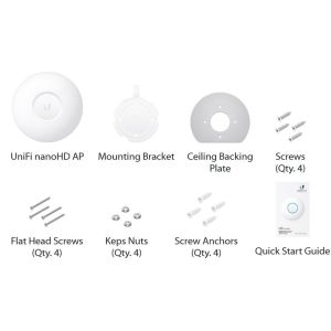 Ubiquiti UAP-nanoHD-3 - Compact UniFi Wave2 AC AP, bez PoE adaptéra, 3-pack UAP-nanoHD-3