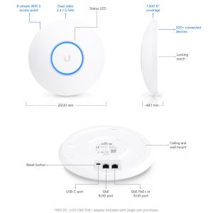 Ubiquiti UAP-AC-HD - UniFi AP, AC, High Density UAP-AC-HD