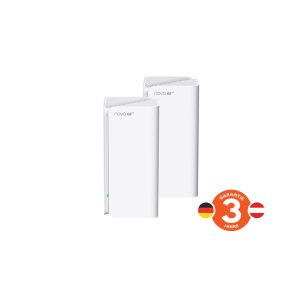 Tenda Nova MX21 Pro (2-pack) WiFi6E AXE5700 Mesh Gigabit systém, 6x GLAN/GWAN, WPA3, VPN, SK app 75012006