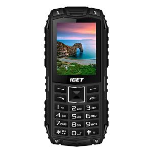 iGET Defender D10 Black - odolný telefón IP68, DualSIM, 2500 mAh, BT, powerbanka, svietidlo, FM, MP3 84000426