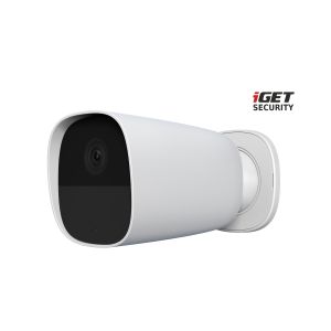 iGET SECURITY EP26 White - WiFi bateriová FullHD kamera, IP65, zvuk, samostatná a pre alarm M5-4G SK 75020626