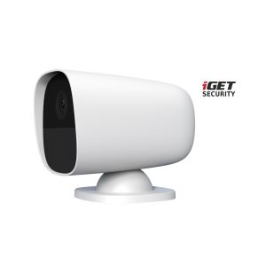 iGET SECURITY EP26 White - WiFi bateriová FullHD kamera, IP65, zvuk, samostatná a pre alarm M5-4G SK 75020626