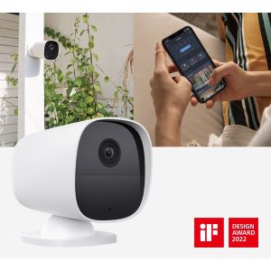 iGET SECURITY EP26 White - WiFi bateriová FullHD kamera, IP65, zvuk, samostatná a pre alarm M5-4G SK 75020626