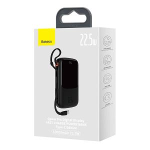 Baseus PPQD020101 Qpow Pro Digital Display Powerbank 10000mAh 22.5W Black 6932172608484