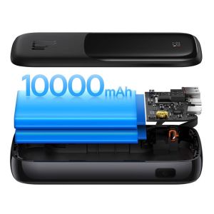 Baseus PPQD020101 Qpow Pro Digital Display Powerbank 10000mAh 22.5W Black 6932172608484