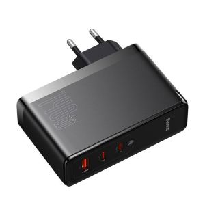 Baseus CCGP100201 GaN5 Pro Fast Nabíjačka USB + 2xUSB-C 140W Black 6932172610227