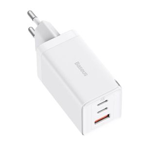 Baseus CCGP120202 GaN5 Pro Quick Nabíjačka USB + 2x USB-C 65W White 6932172617516