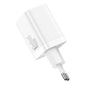 Baseus CCSUPP-E02 Super Si Quick Nabíjačka USB + USB-C 30W White 6953156206359