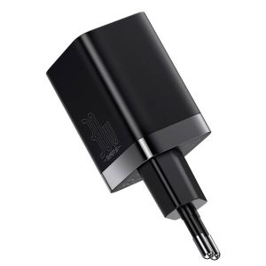 Baseus CCSUPP-E01 Super Si Quick Nabíjačka USB + USB-C 30W Black 6953156206342