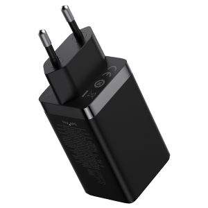 Baseus CCGP120201 GaN5 Pro Quick Nabíjačka USB-A + 2x USB-C 65W Black 6932172617523