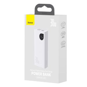 Baseus Adaman2 powerbanka 10000 mAh 30W 2xUSB/USB-C biela 6932172628321