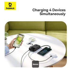 Baseus power banka Qpow 10000mAh 30W čierna s USB-C káblom 6932172667740