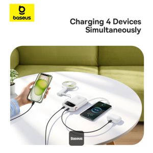 Baseus power banka Qpow 10000mAh 30W biela s USB-C káblom 6932172667733