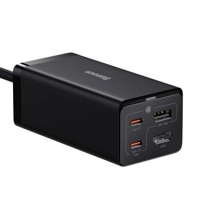 Baseus Nabíjačka do siete GaN5 Pre 2x USB-C/USB-A/HDMI 67W kábel 1.5m/USB-C kábel 1m čierna 6932172613006