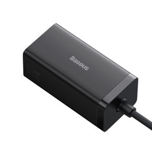 Baseus Nabíjačka do siete GaN5 Pre 2x USB-C/USB-A/HDMI 67W kábel 1.5m/USB-C kábel 1m čierna 6932172613006