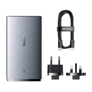 Baseus Nabíjačka do siete GaN5 Pro Ultra Slim USB-C/USB-A 65 W sivá 6932172618353