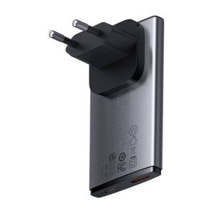 Baseus Nabíjačka do siete GaN5 Pro Ultra Slim USB-C/USB-A 65 W sivá 6932172618353