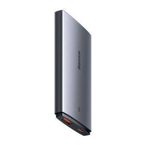 Baseus Nabíjačka do siete GaN5 Pro Ultra Slim USB-C/USB-A 65 W sivá 6932172618353