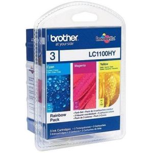 Cartridge Brother LC1100HY RBWBP, CMY, trojbalenie, multipack, originál