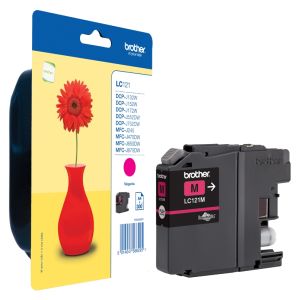 Cartridge Brother LC121M, purpurová (magenta), originál