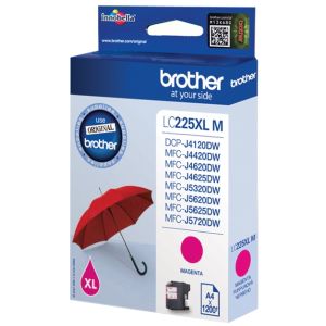 Cartridge Brother LC225XLM, purpurová (magenta), originál