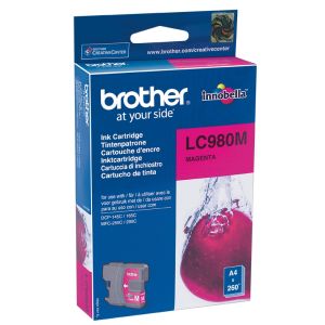 Cartridge Brother LC980M, purpurová (magenta), originál