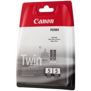 Cartridge Canon PGI-5BK, dvojbalenie, čierna (black), originál