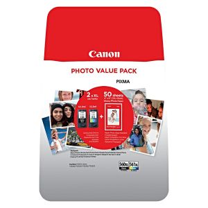 Cartridge Canon PG-560 XL + CL-561 XL + GP-501, 3712C008, multipack, originál