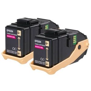 Toner Epson C13S050607 (C9300), dvojbalenie, purpurová (magenta), originál