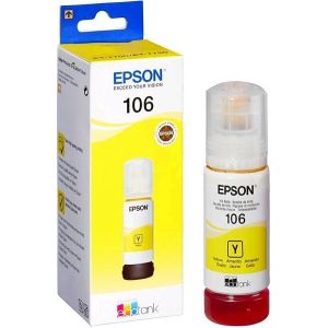 Cartridge Epson 106, C13T00R440, žltá (yellow), originál