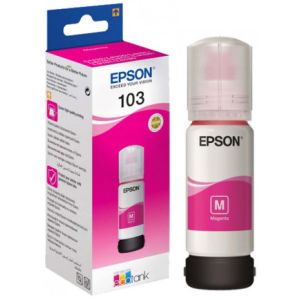 Cartridge Epson 103, T00S3, C13T00S34A, purpurová (magenta), originál