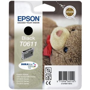 Cartridge Epson T0611, čierna (black), originál