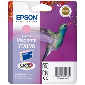 Cartridge Epson T0806, svetlá purpurová (light magenta), originál