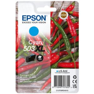 Cartridge Epson 503XL, C13T09R24010, T09R240, azúrová (cyan), originál