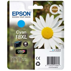 Cartridge Epson T1812 (18XL), C13T18124012, azúrová (cyan), originál