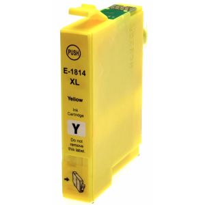 Cartridge Epson T1814 (18XL), C13T18144012, žltá (yellow), alternatívny