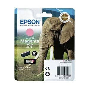 Cartridge Epson T2426 (24), svetlá purpurová (light magenta), originál