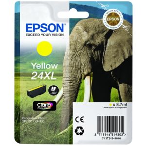 Cartridge Epson T2434 (24XL), žltá (yellow), originál