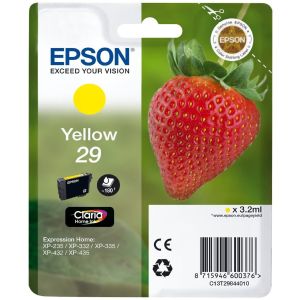 Cartridge Epson T2984 (29), C13T29844012, žltá (yellow), originál