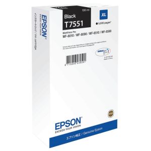 Cartridge Epson T7551 XL, čierna (black), originál