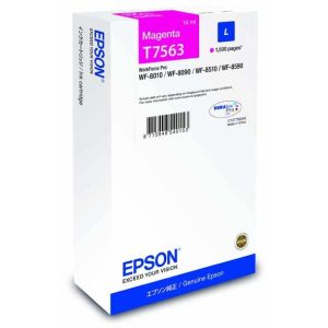 Cartridge Epson T7563, purpurová (magenta), originál